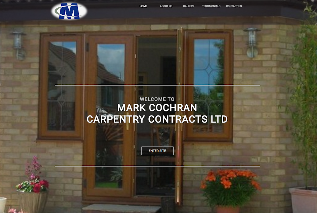 image of Mark Cochran Carpentry site developed by Big Media