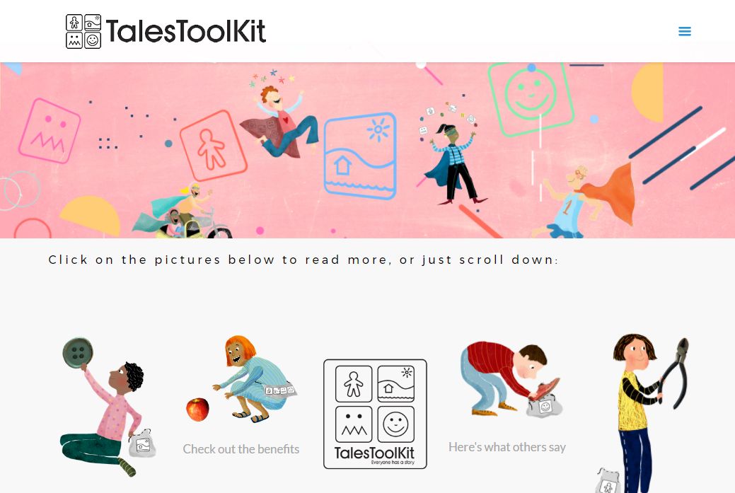 image of Tales Toolkit site developed by Big Media