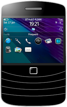 image of web app icon on blackberry mobile