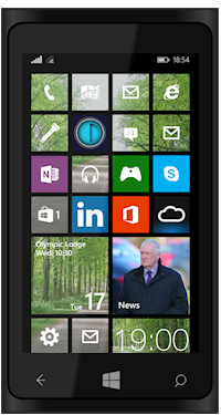 image of web app icon on windows phone