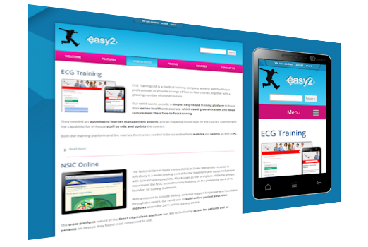 image of easy2training online training and elearning on PC and mobile